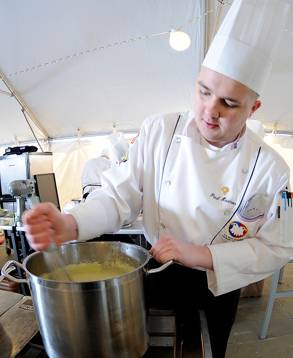 Army Reserve competes in Field Kitchen category at Army Culinary Arts Competition