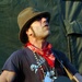 Country musician Big Kenny performs for troops in Haiti