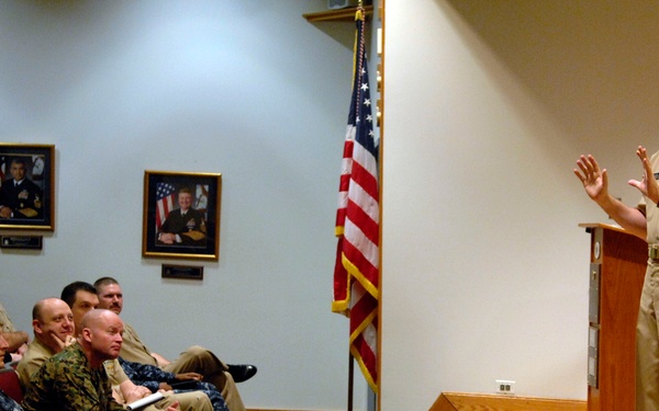 MCPON visits with Naval Station Newport service members