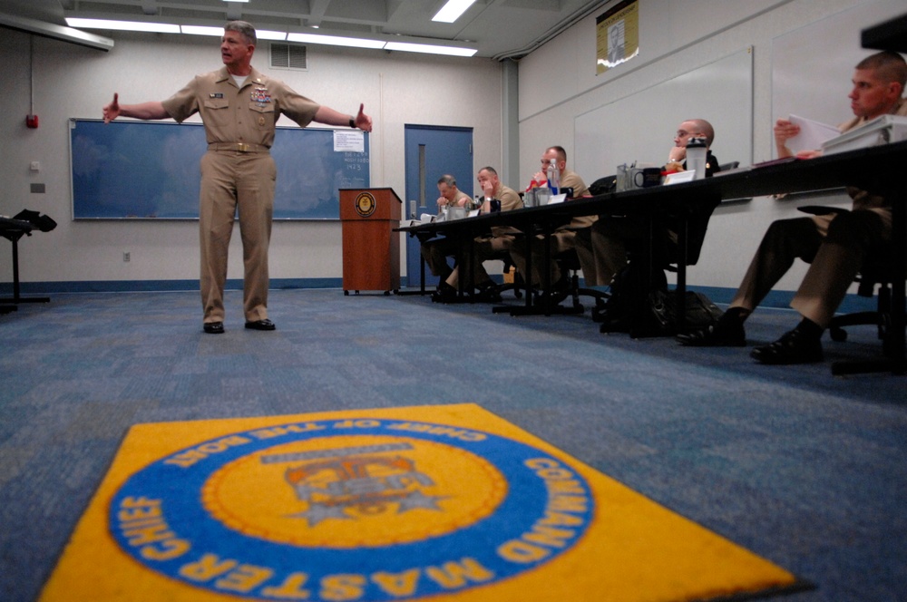 MCPON visits with Naval Station Newport service members