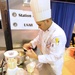 Army Reserve Staff Sgt. Joseph Parker competes in the contemporary category at Army Culinary Arts Competition