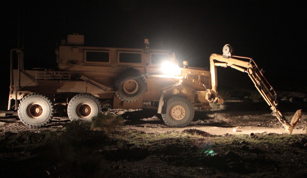 Afghanistan-bound Marines use assets to engage improvised explosive devices