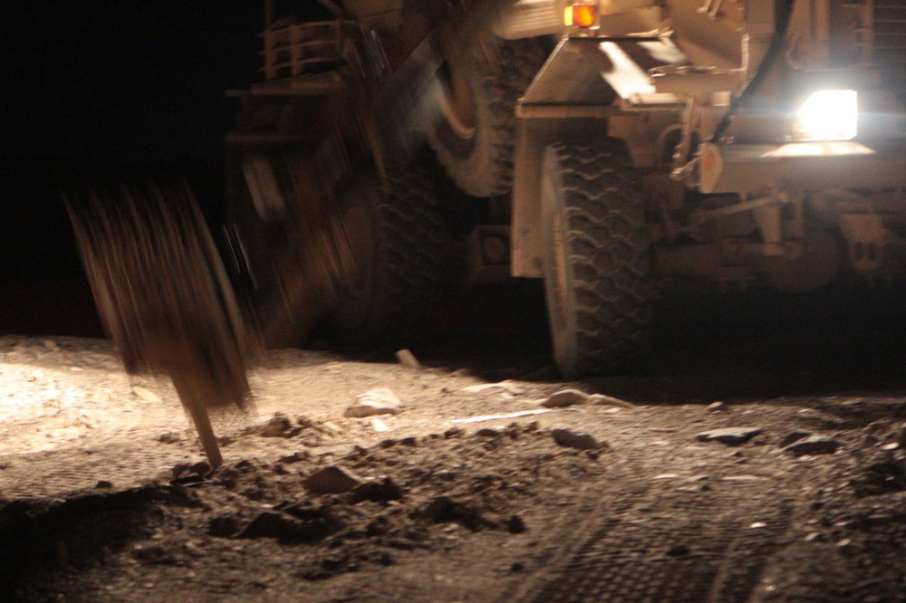 Afghanistan-bound Marines use assets to engage improvised explosive devices