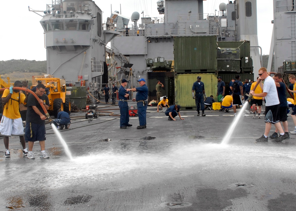 agricultural wash down at Naval Station Guantanamo Bay