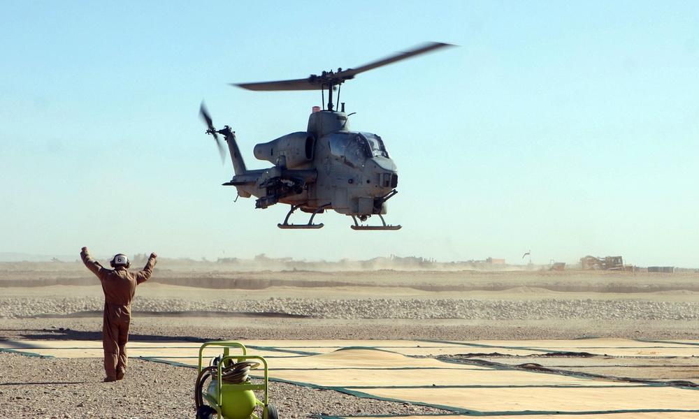 Scarface Provides Aerial Coverage for Infantry Marines