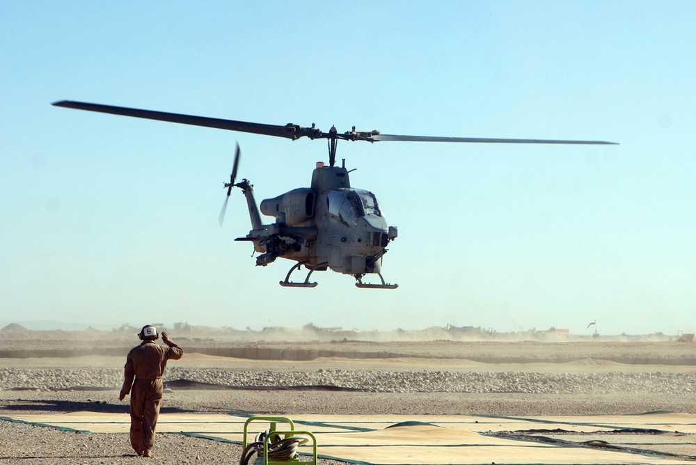 Scarface Provides Aerial Coverage for Infantry Marines