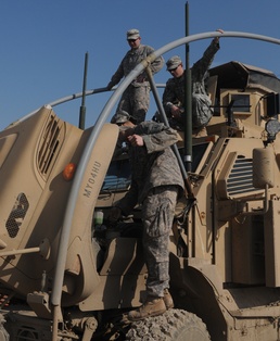 Nebraska Guardsmen perform convoy security in Baghdad