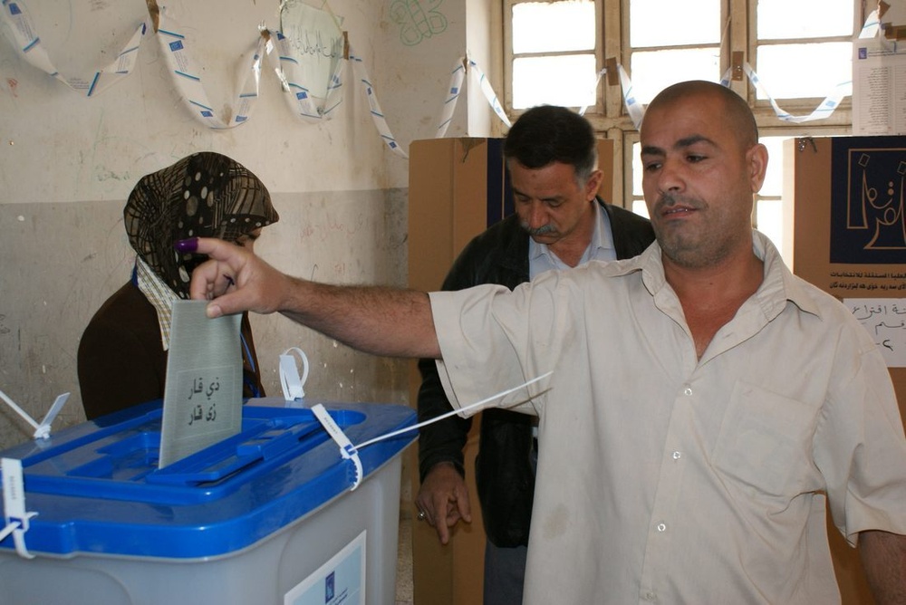 Proud Iraqis vote in Nasiriyah