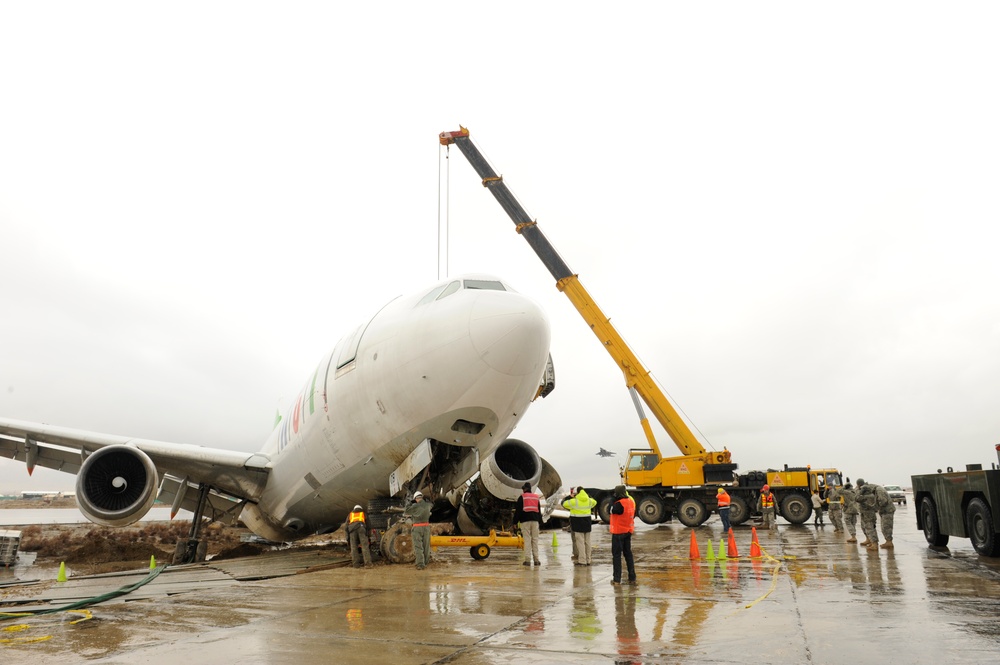Airbus A300 Emergency Landing at Bagram Airfield