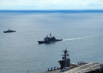 USS Carl Vinson action
