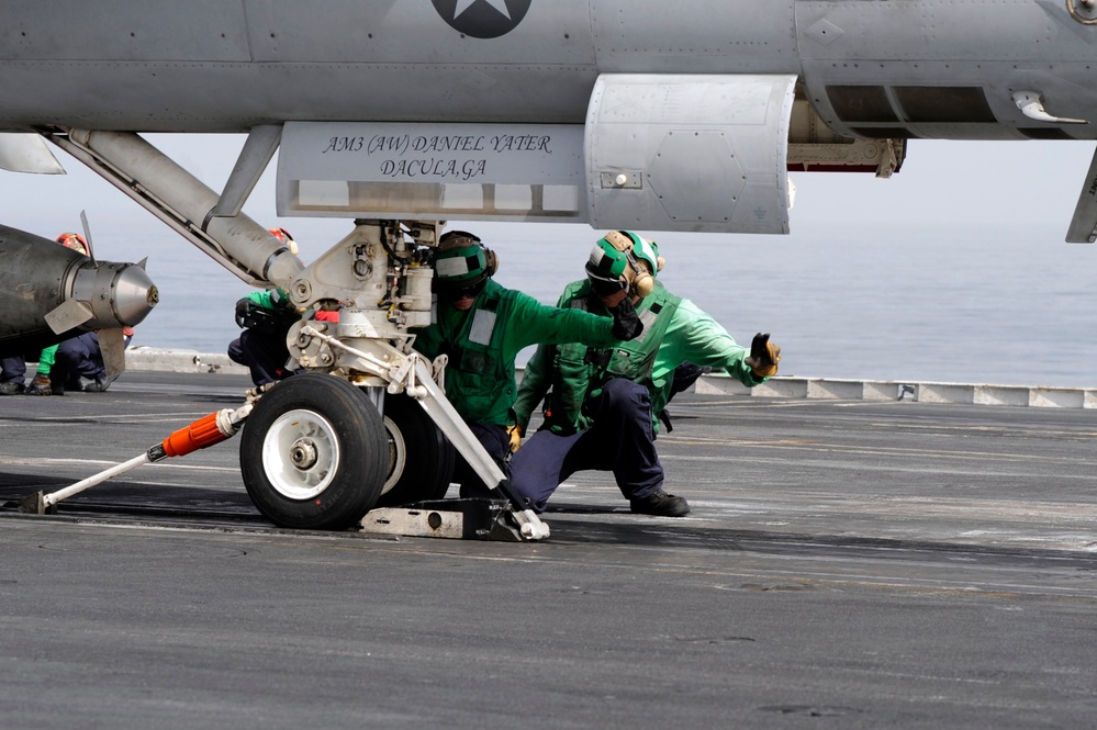 USS Dwight D. Eisenhower action