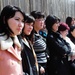 Women from Kyrgyz Law Academy tour Transit Center