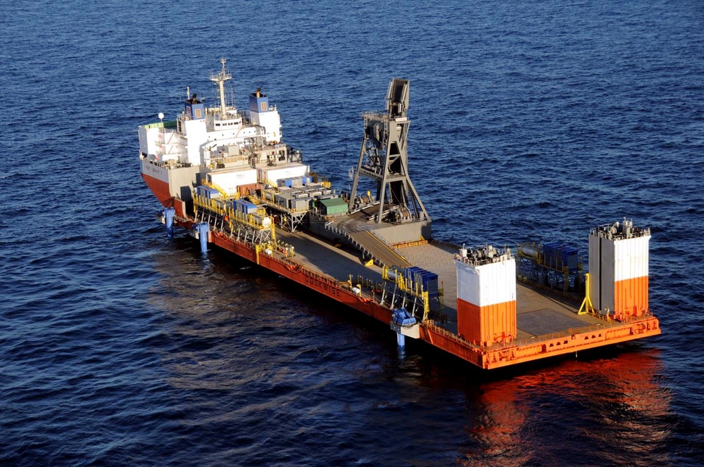 At sea exercise