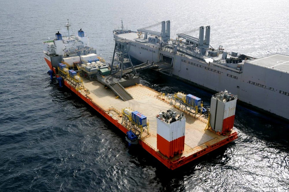 At sea exercise