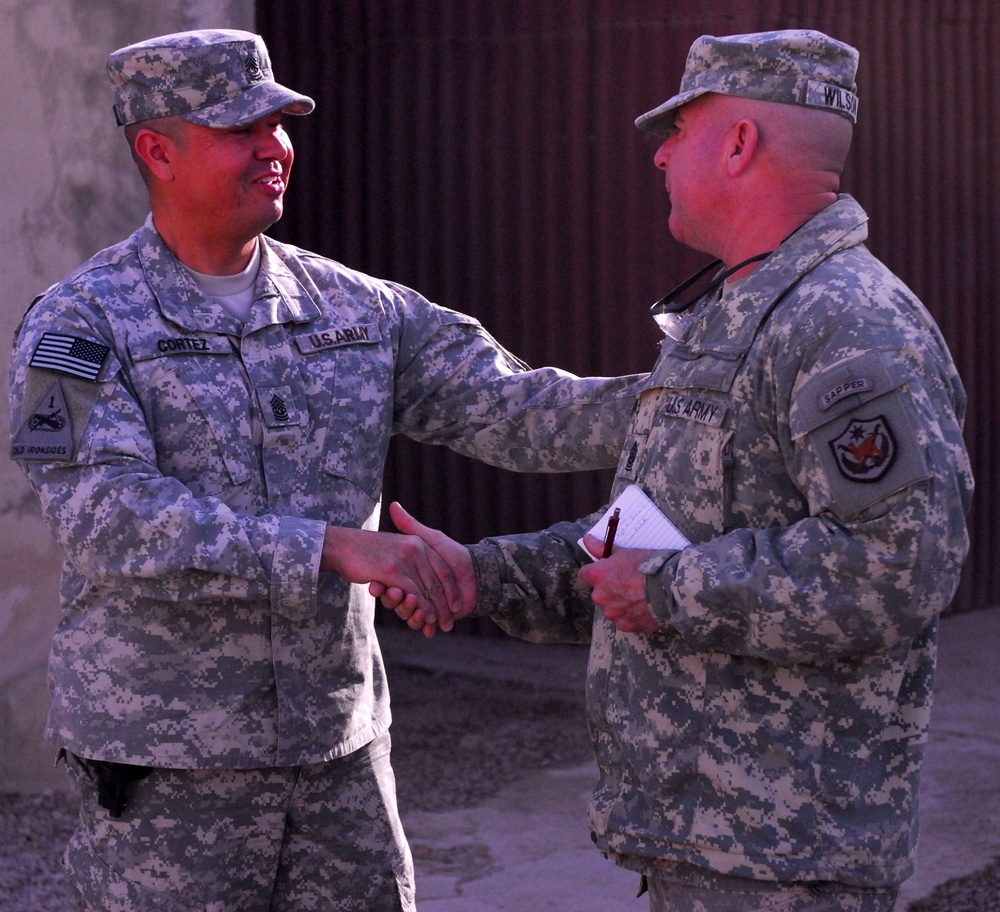 Iraq most senior enlisted visits 'Warriors'