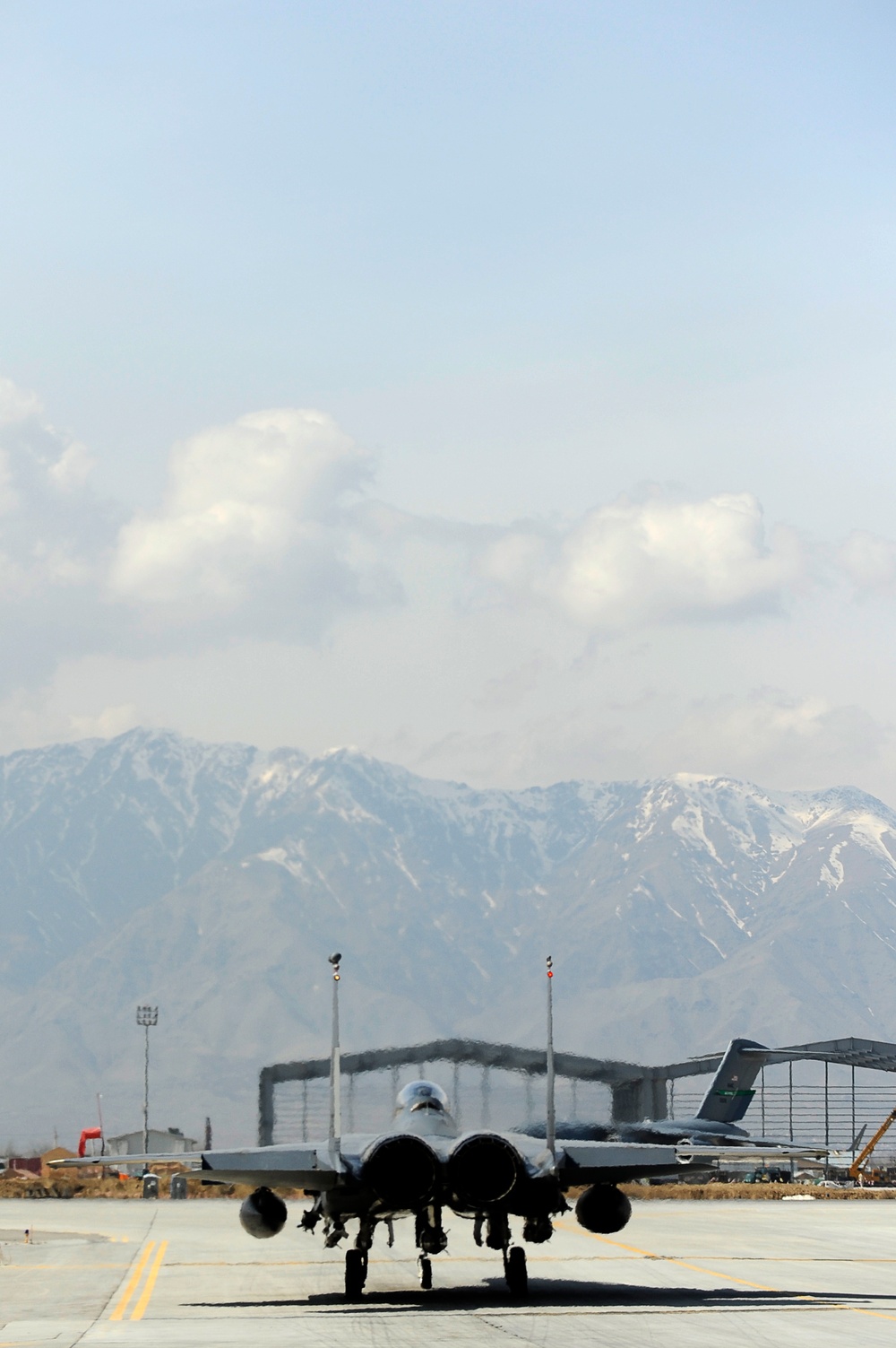 Ambassador Eikenberry visits Bagram Airfield Afghanistan