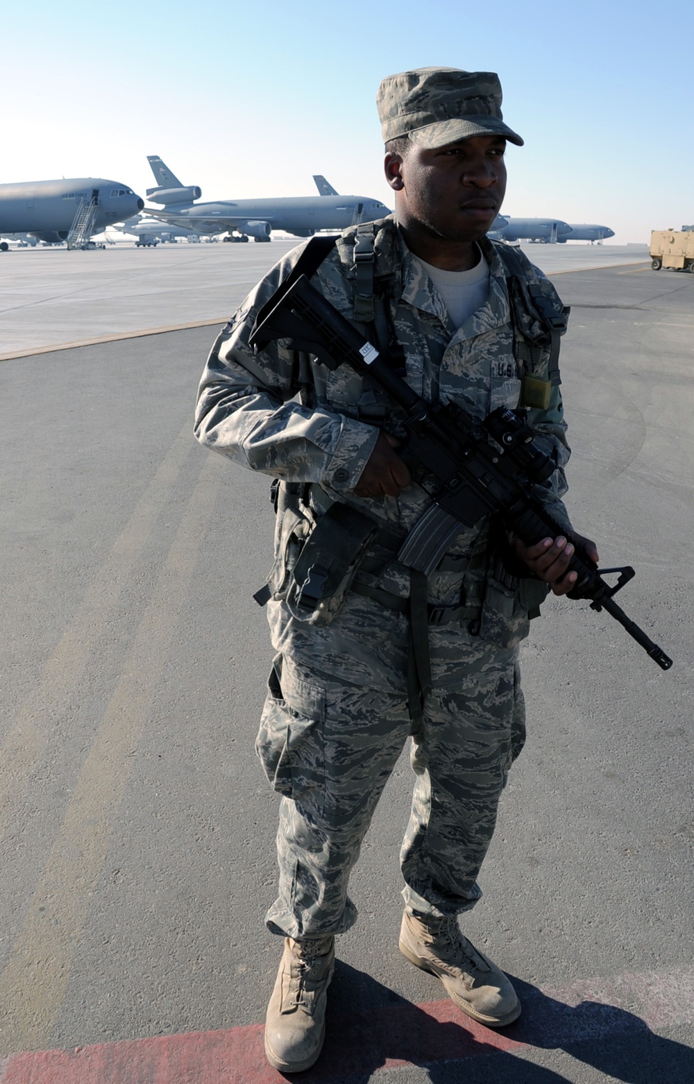 Guarding the Flightline in Southwest Asia