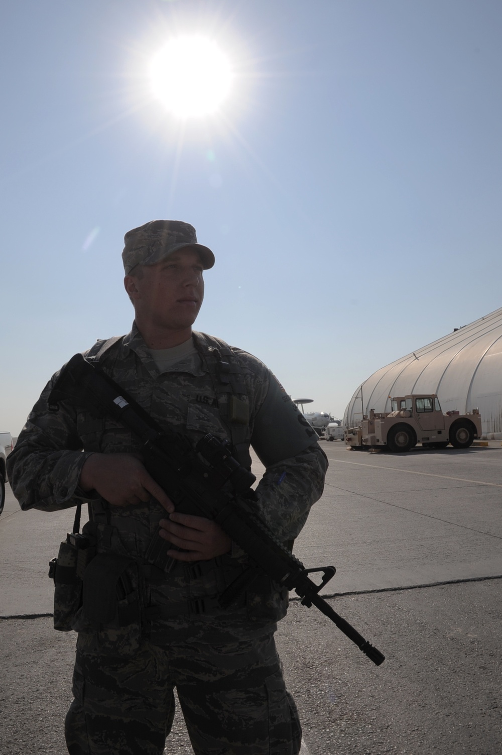 Security Forces Airmen Protect Southwest Asia Base