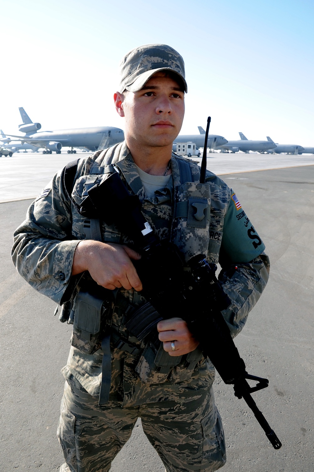 Guarding the Flightline in Southwest Asia