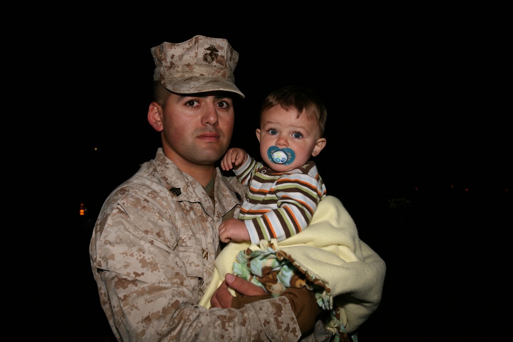 1st MLG Marines Leave for Afghanistan