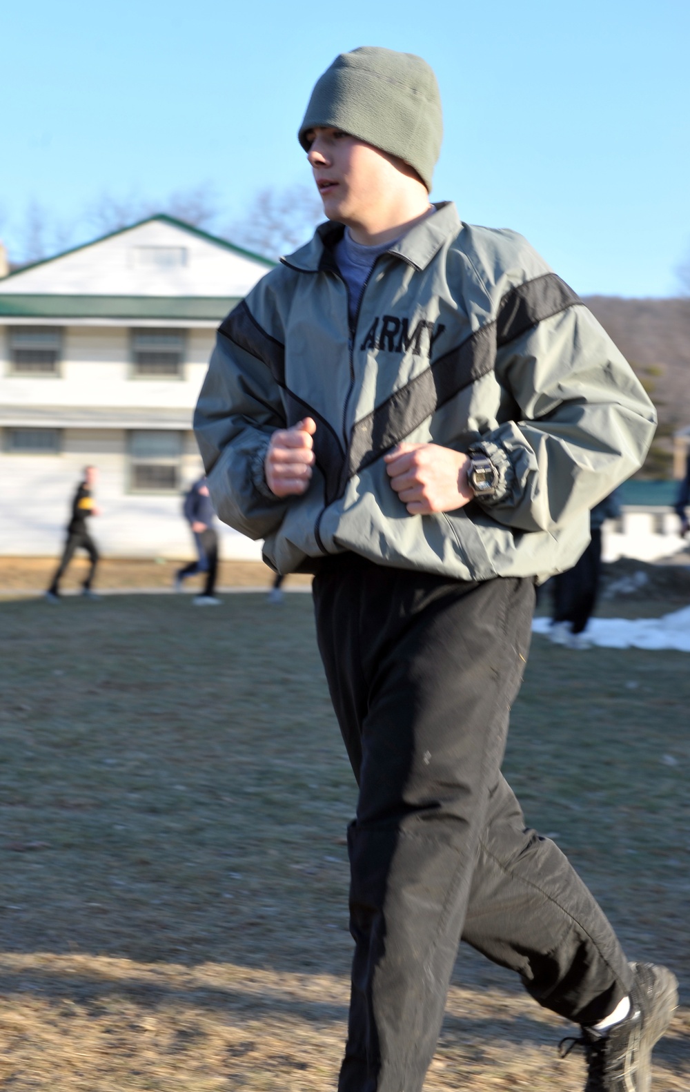 Pennsylvania National Guard recruits conduct PT