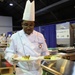Army Reserve Sgt. Alveranga competes in the Contemporary Category event at Army Culinary Arts Competition