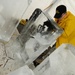 Skinner, Beard, Vaughan compete in five-block ice carving at Army Culinary Arts Competition