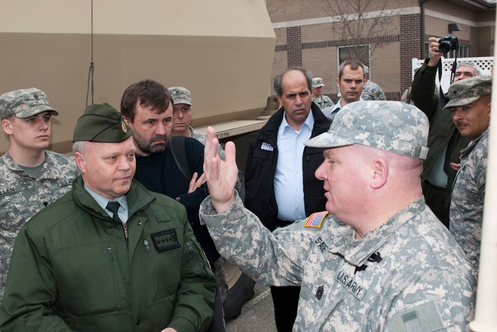 Slovak Officials Visit Camp Atterbury and Muscatatuck Urban Training Center