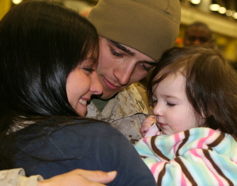 Lejeune-based Marines return from Afghanistan, greeted by loved ones