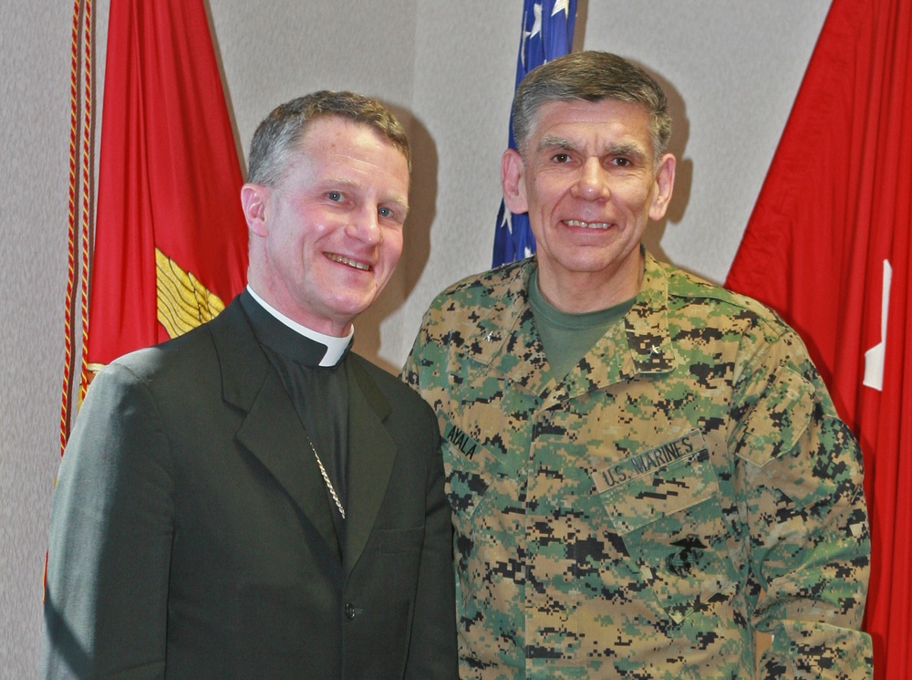 Archbishop of Military Services visits Camp Lejeune