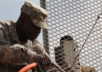 Washing the Heavy Equipment Transporter