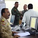 Iraqi security officials meet at the Basra Operations Center