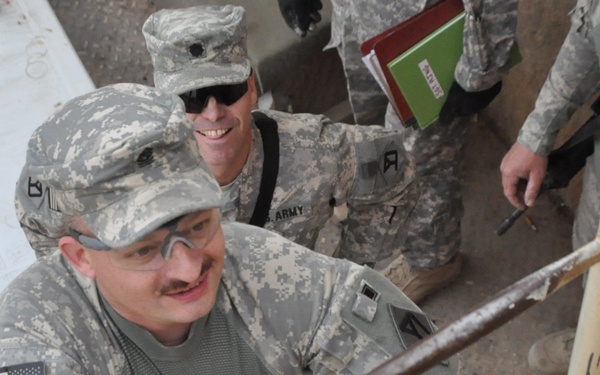 101st Engineer leaders visit Soldiers at Nasir Wa Salam