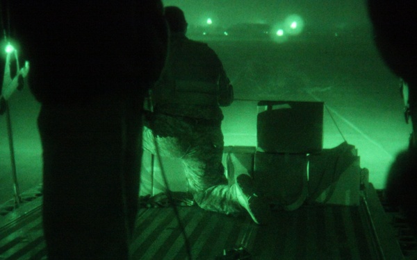 Aircrew drops leaflets