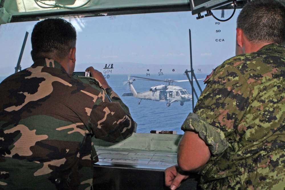 Canadian, Sri Lakan military members visit USS Bataan, 22nd MEU