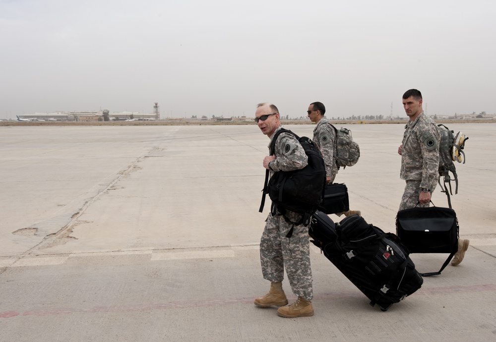 Lt. Gen Charles H. Jacoby Jr. and Command Sgt. Maj. Frank A. Grippe Depart from Iraq