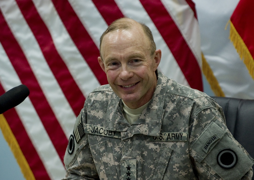 Lt. Gen. Charles H. Jacoby Jr., in Baghdad, Iraq