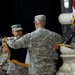 Lt. Gen. Charles H. Jacoby, Jr and Command Sgt. Maj. Frank A. Grippe Case the I-Corps Colors at Al Faw Palace in Baghdad, Iraq