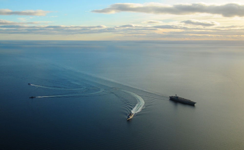 USS Carl Vinson action