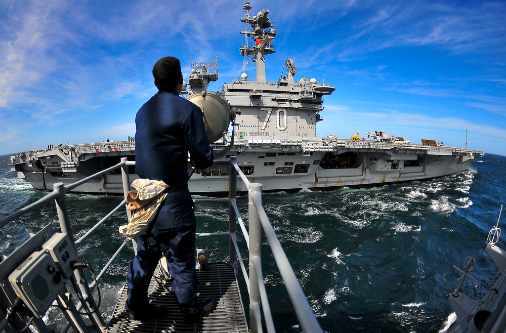 USS Carl Vinson action