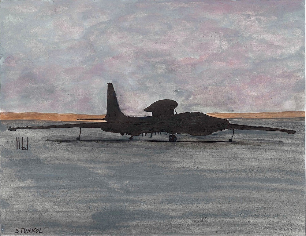 U-2 Dragon Lady Entry for 'Silhouette Series: 380th Air Expeditionary Wing Aircraft,' by Master Sgt. Scott Sturkol