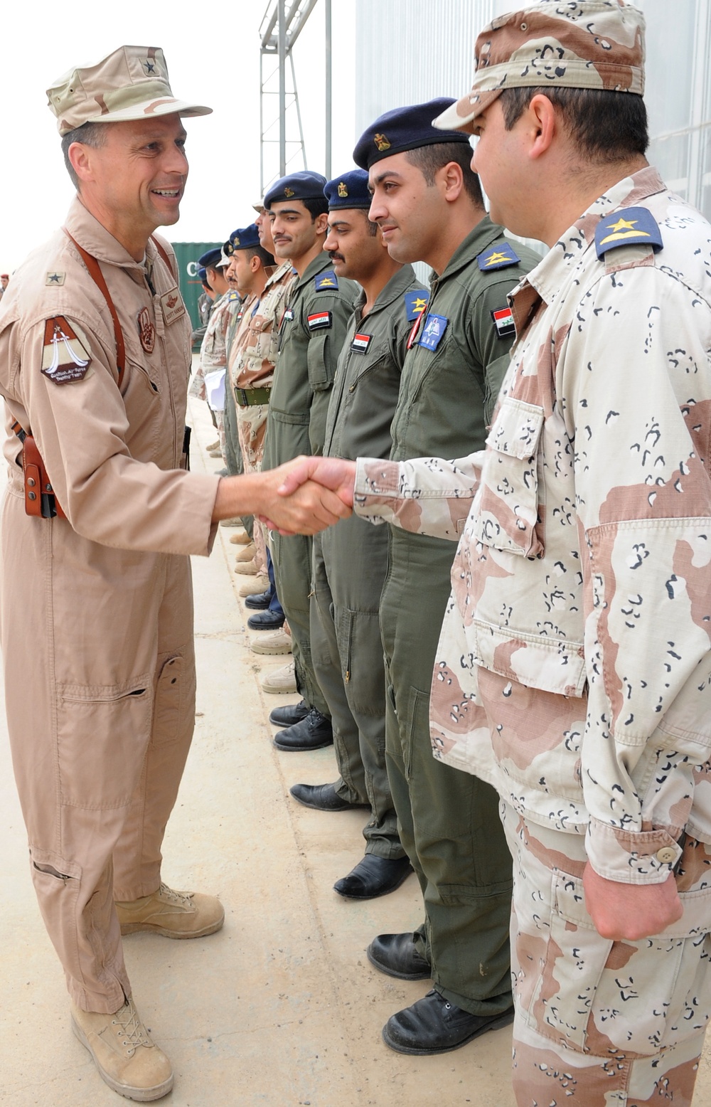 U. S. Air Force Turns Over Aircraft Hangar to Iraqi Air Force