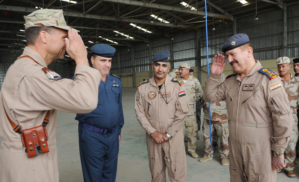 US Air Force turns over aircraft hangar to Iraqi air force