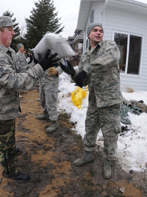 Sandbagging Major Focus of Day 2 Flood Operations