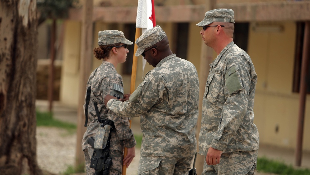 278th Bulldog Battery Receives Combat Patches