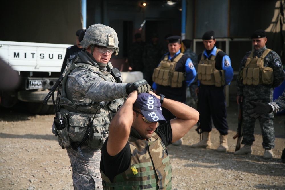 The 66th Military Police Company partnering with Iraqi police