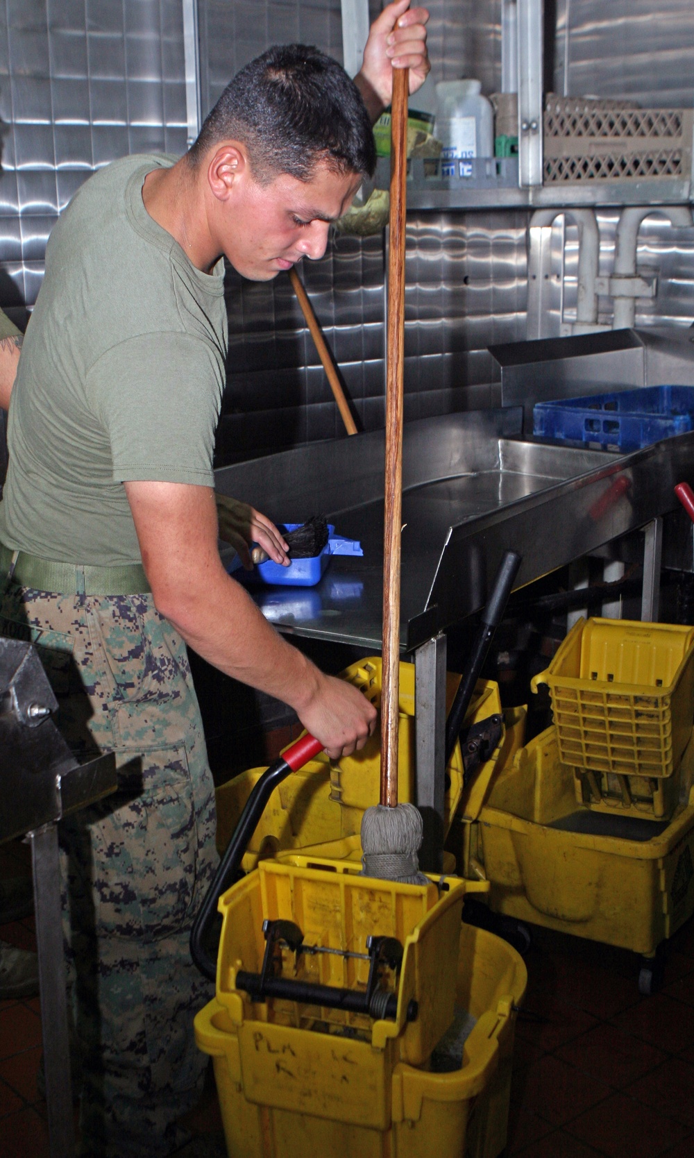 Marines contribute to ship board life