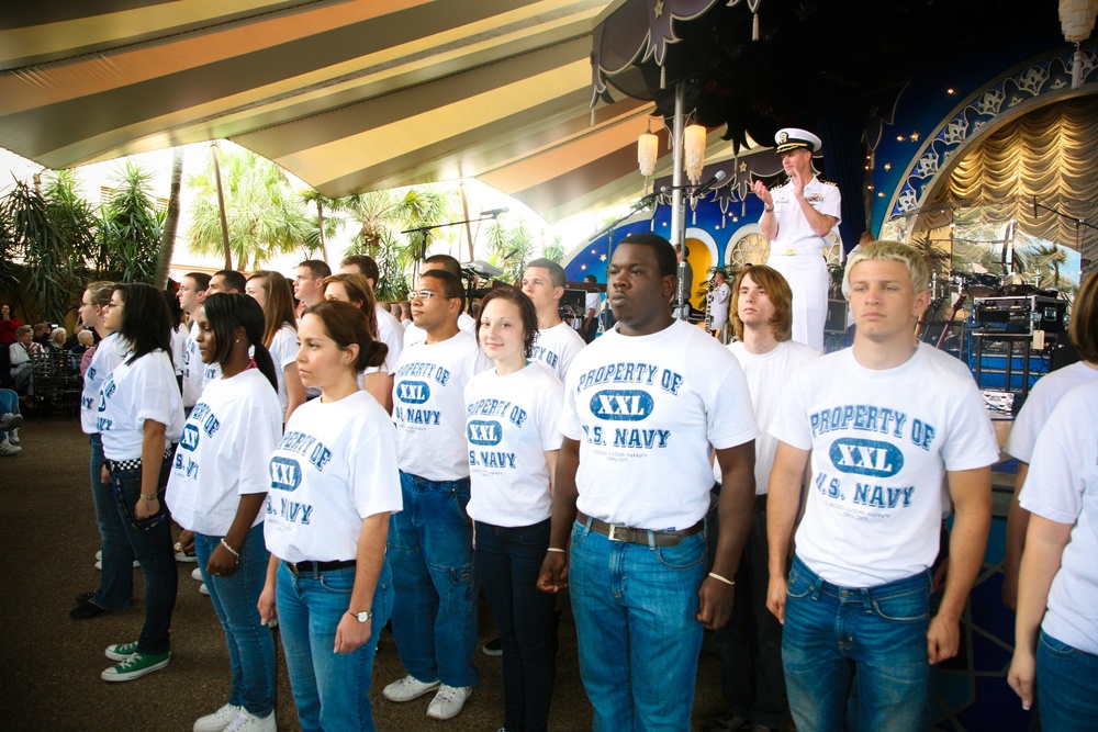 Sailors perform at Navy Week Tampa