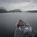 USS Bunker Hill transits the Strait of Magellan