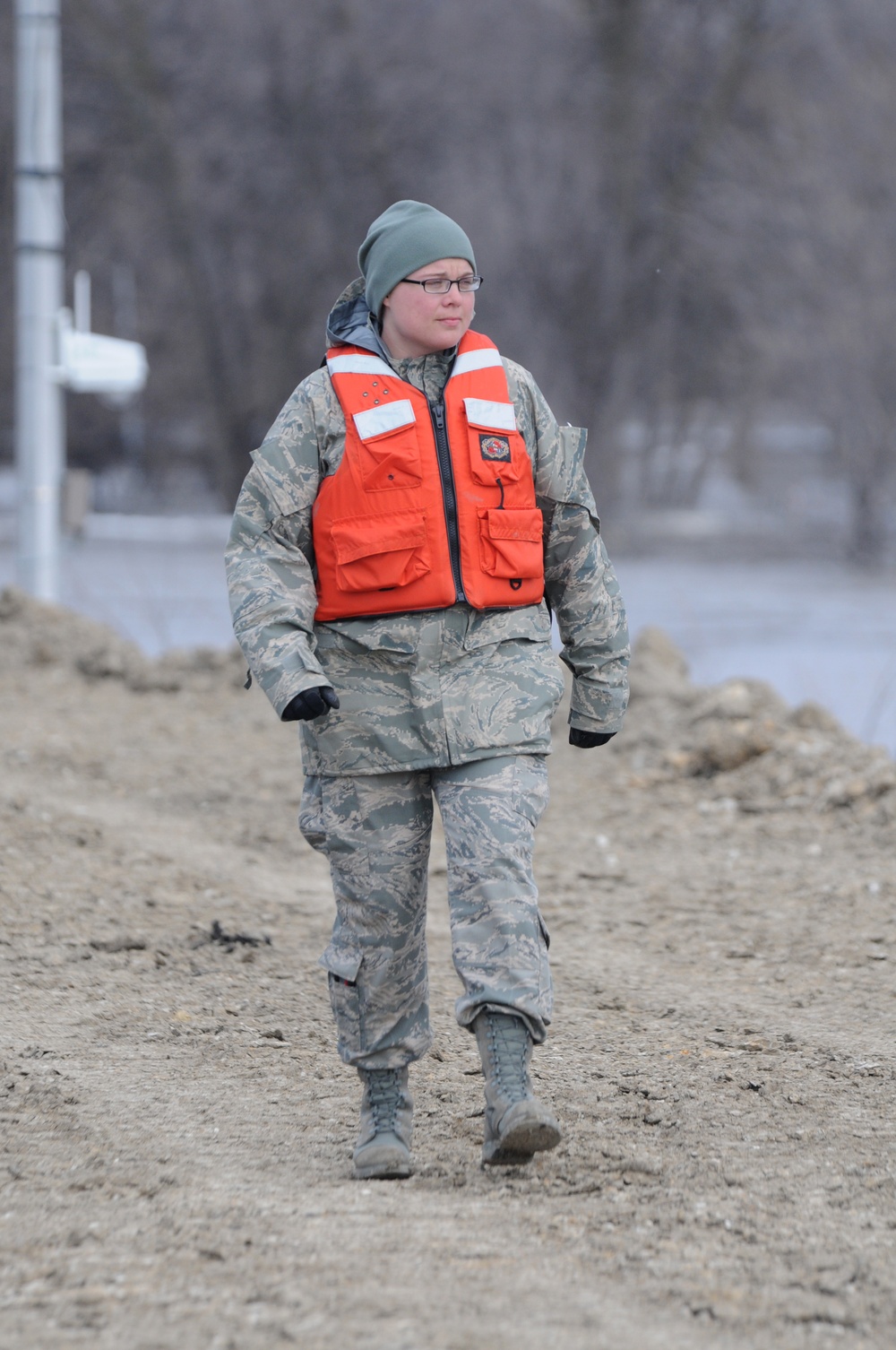 over-land flooding in Lidgerwood, North Dakota